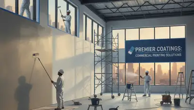 Commercial painting crew in Tucson, AZ refreshing a business exterior for sun and dust protection
