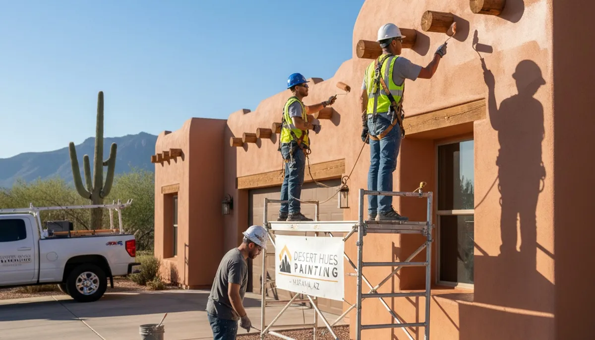 Professional house painting service in Tucson, AZ for residential interior and exterior projects