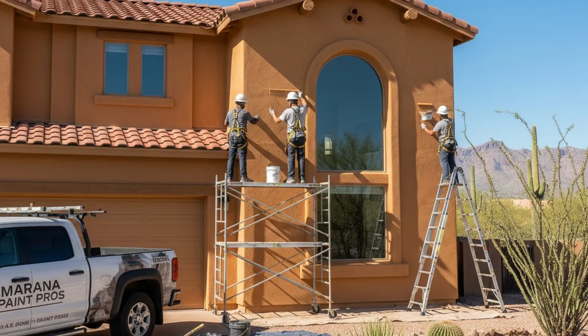 House painting service in Tucson, AZ by local painters for residential exterior and interior projects