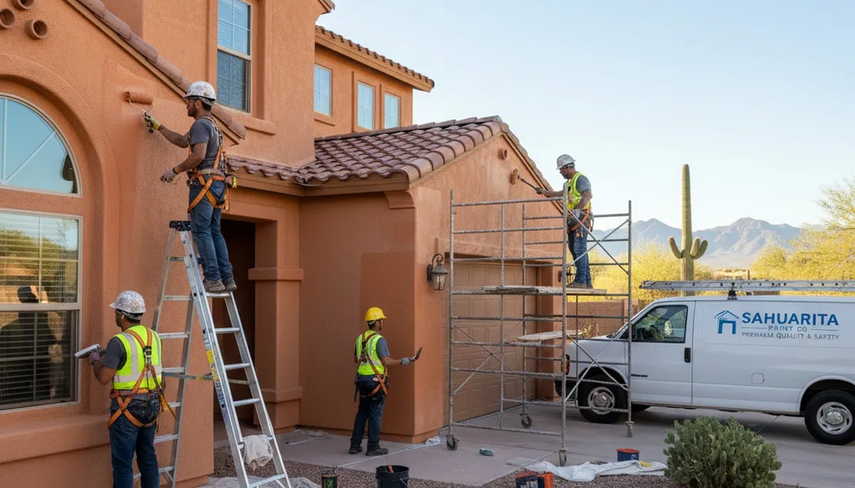 Professional house painters serving Tucson, AZ with expert residential painting services