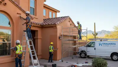 Professional house painters serving Tucson, AZ with expert residential painting services