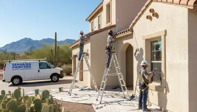 Tucson, AZ painting contractors providing residential interior and exterior house painting services