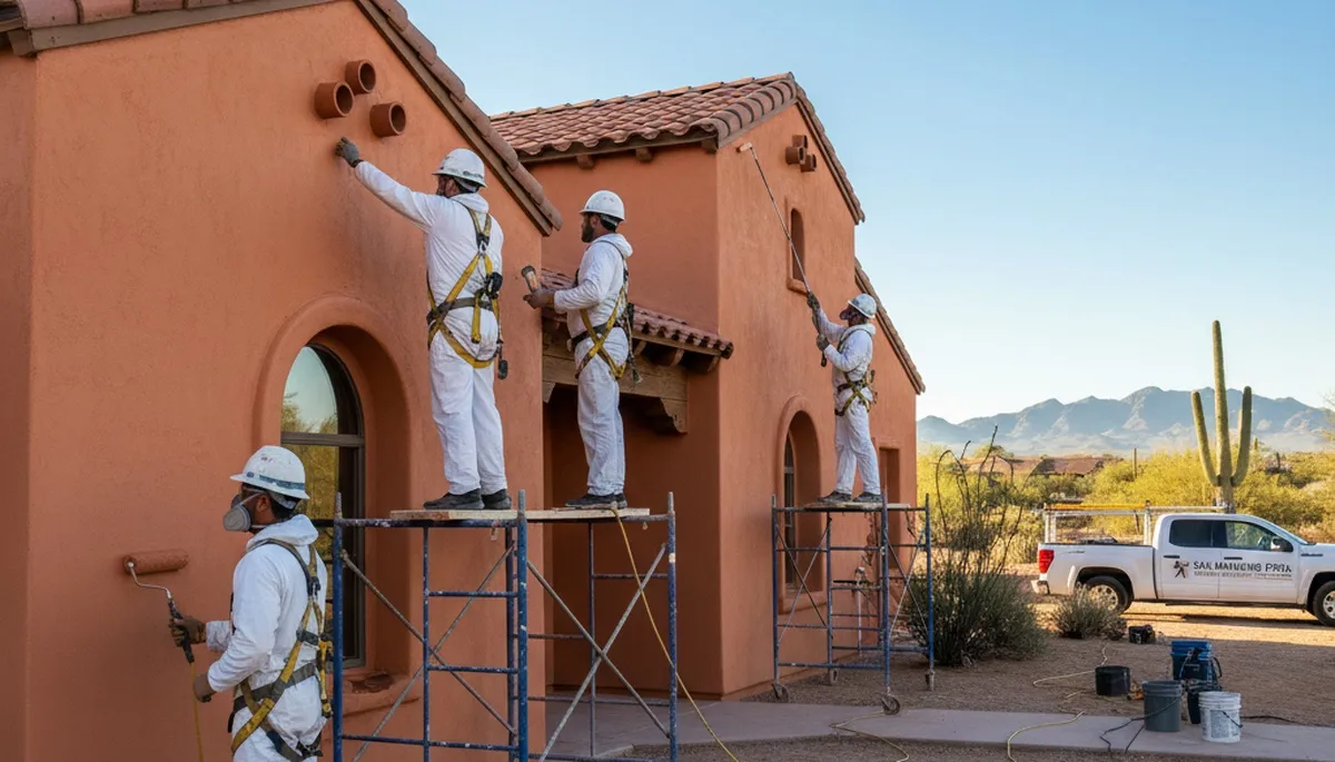 House painters in Tucson, AZ providing professional interior and exterior painting services